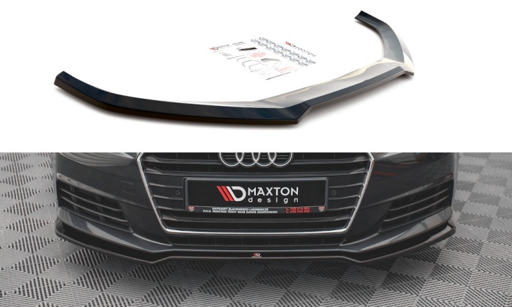 var-AU-A4-B9-FD2T Audi A4 B9 2015-2019 Frontsplitter V.2 Maxton Design 