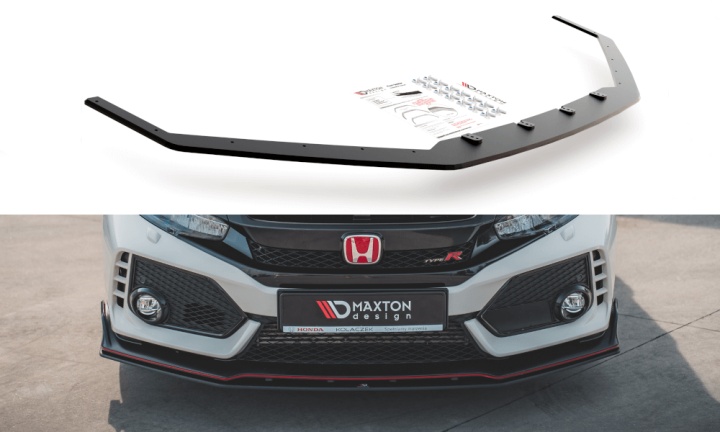 var-HOCI10TYPERCNC-FD3B Honda Civic Type-R 2017+ Racing Frontsplitter V.2 Maxton Design 