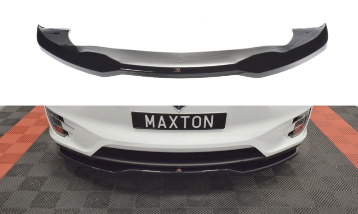 var-TE-MODELX-FD2T Tesla Model X 2015+ Frontsplitter V.2 Maxton Design 