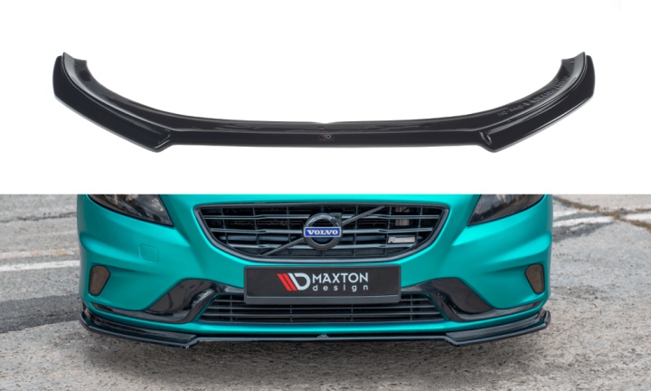var-VO-V40-2-RDESIGN-FD1T Volvo V40 R-Design 2012-2019 Frontsplitter Maxton Design 