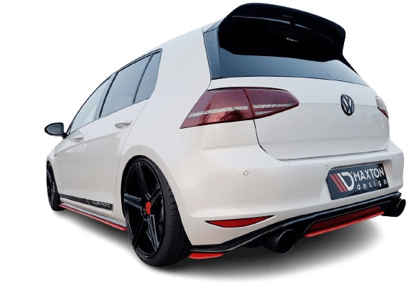 var-VW-GO-7-GTI-CS-RSD1T VW Golf 7 GTI Clubsport 2016-2017 Bakre Sidoextensions V.1 Maxton Design