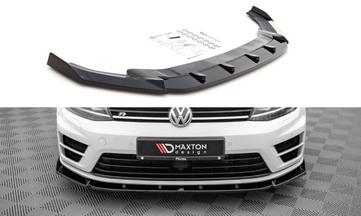 var-VW-GO-7-R-FD4T VW Golf 7 GTI 2013-2016 Frontsplitter V.4 Maxton Design 