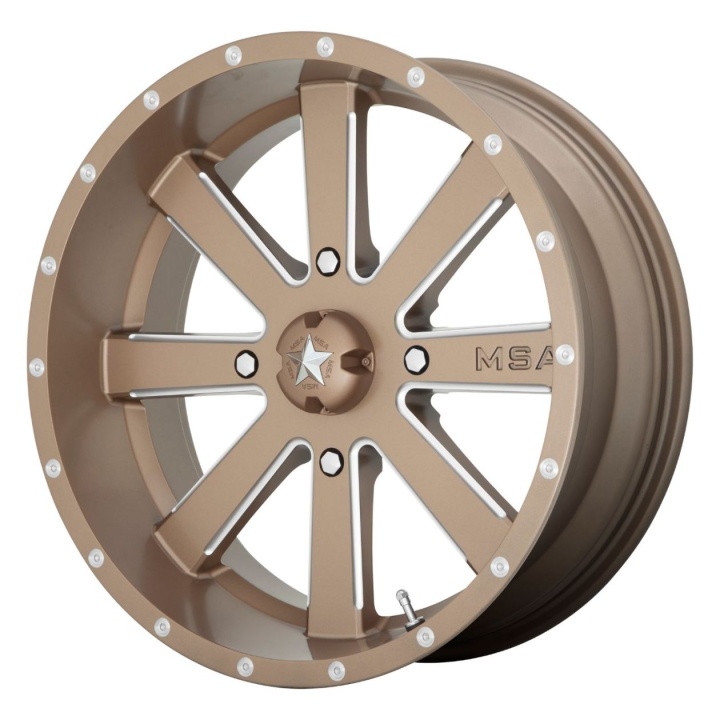 wlp-M34-018756B MSA Offroad Wheels Flash 18X7 ET0 4X156 132.00 Bronze Milled