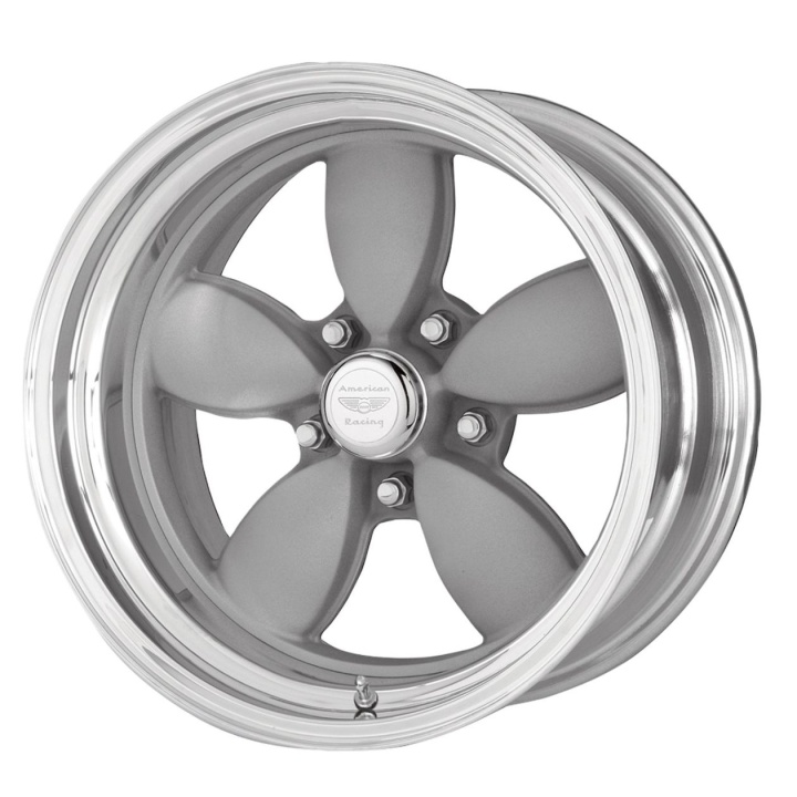 wlp-VN402514XX American Racing Vintage Classic 200s 15X14 ETXX BLANK 72.60 Two-Piece Mag Gray Center Polished Barrel
