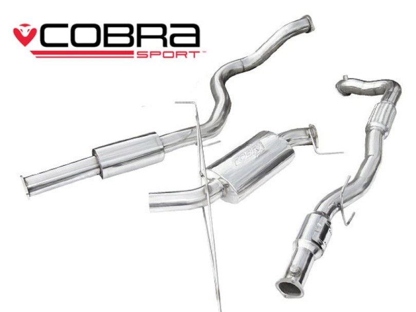 Opel Corsa D VXR 07-09 Turboback-sportavgassystem (Med Sportkatalysator & Ljuddämpare) Cobra Sport