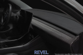 1TR4GT1AX02 Tesla Model 3 2016-2019 Kolfiber Instrumentpanel List (Mitten) Revel GT (2)