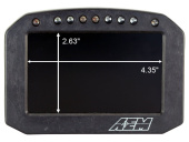 30-5601F AEM CD-5L Carbon Digital Dash Flat Panel (Med Logger / Utan GPS) (7)