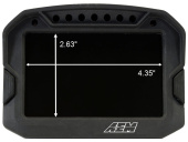 30-5601 AEM CD-5L Carbon Digital Dash (Med Logger / Utan GPS) (4)