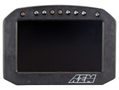 30-5603F AEM CD-5LG Carbon Digital Dash Flat Panel (Med Logger / Med GPS) (4)