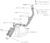 3302-ST029 Toyota AE86 83-87 HKS Legal Muffler Avgassystem (3)