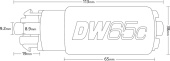 9-651-1000 DW65C 265 L/H In-Tank Bränslepump Inkl. Monteringssats Deatschwerks (4)