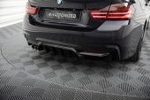 BMW 4-Serie M-Sport F32 / F36 2013-2020 (Dubbla utblås på vänster sida) Diffuser V.1 Maxton Design