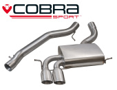 COBRA-AU07 Audi S3 (8P) (3-dörrars) Quattro 06-12 Catback (Ej Ljuddämpat) Cobra Sport (1)