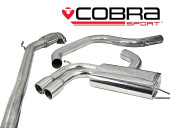 COBRA-AU15d Audi A3 (8P) 2.0 TFSI 2WD (3 & 5-dörrars) 04-12 Turboback-system (Med De-Cat & Ej Ljuddämpat) Cobra Sport (1)