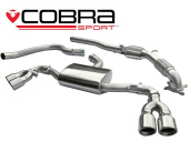 COBRA-AU30a Audi TT 1.8 & 2.0 TFSI (Mk2) (2WD) Quad Exit T/Ps 07-11 Turboback-system (Med Sportkatalysator) Cobra Sport (1)