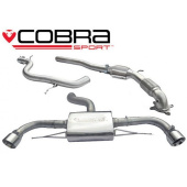 COBRA-AU37a Audi TT 1.8 & 2.0 TFSI (Mk2) (2WD) Dubbla Utblås 11- Turboback-system (Med Sportkatalysator) Cobra Sport (1)