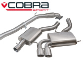 COBRA-AU46c Audi A3 (8P) 2.0 TFSI Quattro (3-dörrars) 04-12 Turboback-system (Med De-Cat & Ljuddämpare) Cobra Sport (1)
