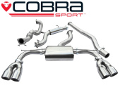 COBRA-AU68c Audi S3 (8V) (saloon) Quattro 13- Turboback-system (Med De-Cat & Ljuddämpare) Cobra Sport (1)