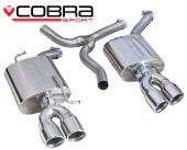 COBRA-AU69 Audi A5 (B8 & 8.5) 2.0 TDI Coupe S-line 07- Bakre Ljuddämpare (S5-stil, kräver S5 diffuser/plast) Cobra Sport (1)