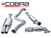 COBRA-FD66a Ford Fiesta Mk7 ST180 & ST200 13- Turboback-system (Med Sportkatalysator & Ljuddämpat) Dubbla utblås Cobra Sport (1)