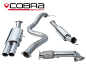 COBRA-FD66c Ford Fiesta Mk7 ST180 & ST200 13- Turboback-system (Med De-Cat & Ljuddämpare) Dubbla utblås Cobra Sport (1)