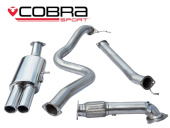 COBRA-FD66d Ford Fiesta Mk7 ST180 & ST200 13- Turboback-system (Med De-Cat & Ej Ljuddämpat) Dubbla utblås Cobra Sport (1)