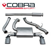 COBRA-FD89c Ford Focus RS (Mk3) 15- Turboback-system (Med De-Cat & Ljuddämpare) (Non-Valved) Cobra Sport (1)