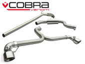 COBRA-VW40c Volkswagen Golf GTI Mk6 (5K) 09-12 Turboback-system (Med De-Cat) (Venom Range - Låg ljudvolym) Cobra Sport (1)