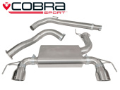 COBRA-VZ18 Opel Corsa E VXR 15- Centerrör/Bakre Rör (Ej Ljuddämpat) Cobra Sport (1)