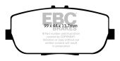 DP51775NDX DP51775NDX Bluestuff NDX Bakre Bromsbelägg (Trackday) EBC Brakes (2)