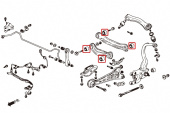 HR-6795 Honda Bakre Lateral-stagsbussningar (Förstärkta Gummibussningar) Hardrace (2)