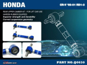 HR-Q0630 Honda CR-V 95-01 RD1-RD3 Bakre Övre Camber-Stag (För Höjda bilar) (Förstärkt Gummibussning) - 2Delar/Set Hardrace (2)