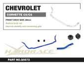 HR-Q0872 Chevrolet CHEVROLET CORVETTE C5 97-04 / C6 05-13 Främre Krängningshämmare 28mm - 3Delar/Set Hardrace (2)
