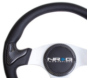NRG-ST-014CFSL NRG Kolfiber-/Läder-ratt med Gummitutknapp 350mm (2)