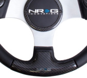 NRG-ST-014CFSL NRG Kolfiber-/Läder-ratt med Gummitutknapp 350mm (3)