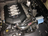 PF9023P-1743 Ford 11-14 Mustang GT V8 5.0L (Endast Automat) Power-Flow Luftfilterkit Injen (2)