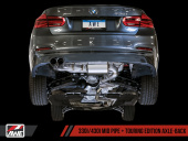 awe3010-23022 BMW F3X 28i / 30i Touring Edition Axle-back Exhaust Single Side Diamond Black Tips (80mm) AWE Tuning (5)