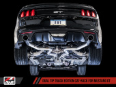 awe3020-33030 S550 Mustang GT 15-17 Cat-back Exhaust - Track Edition (Diamond Black Tips) AWE Tuning (3)