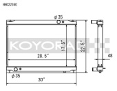koyHH022360 Nissan GT-R 09-19 Aluminium Kylare Koyorad (1)