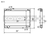 koyR0171 Toyota Supra 86-92 Aluminium Kylare Koyorad (1)