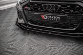 var-AURS38YCNC-FD1B-FSF1G Audi RS3 / Sportback 8Y 2020+ Street Pro Front Splitter + Splitters V.1 Maxton Design  (4)
