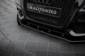 Audi S5 / A5 S-Line 8T 2007-2011 Street Pro Frontläpp / Frontsplitter + Splitters Maxton Design