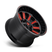 wlp-D62120908250 Fuel 1PC Hardline 20X9 ET1 8X165.1 125.10 Gloss Black Red Tinted Clear (2)