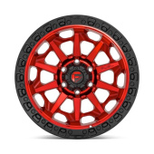 wlp-D69517901750 Fuel 1PC Covert 17X9 ET1 8X170 125.12 Candy Red Black Bead Ring (3)