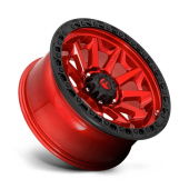 wlp-D69517908250 Fuel 1PC Covert 17X9 ET1 8X165.1 125.22 Candy Red Black Bead Ring (2)