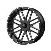 wlp-M35-018756M MSA Offroad Wheels Bandit 18X7 ET0 4X156 132.00 Gloss Black Milled (1)